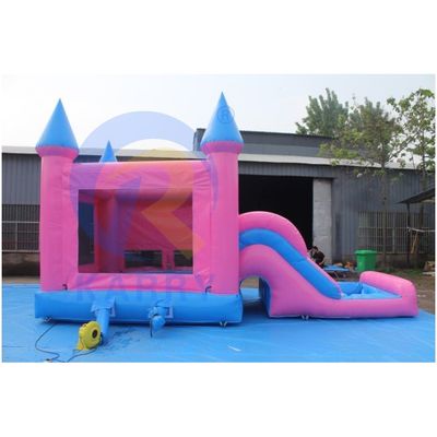 Carry Yellow PVC Inflatable Bouncer com Slide Commercial Combo Jumping Castle
