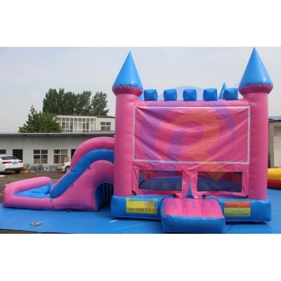 Carry Yellow PVC Inflatable Bouncer com Slide Commercial Combo Jumping Castle
