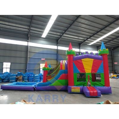 Crianças Parque de Jogos ao Ar Livre Castelo Slide Combo Inflável Bounce House com Slide