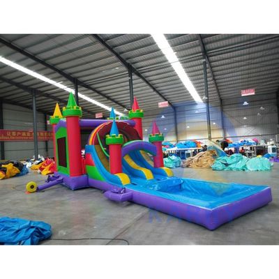 Crianças Parque de Jogos ao Ar Livre Castelo Slide Combo Inflável Bounce House com Slide