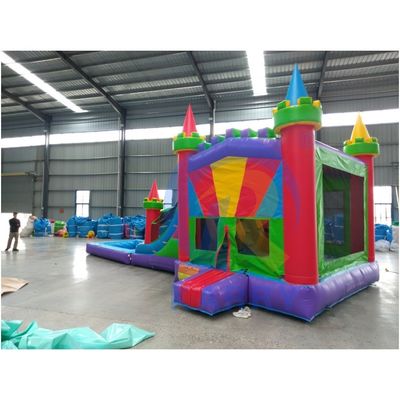 Crianças Parque de Jogos ao Ar Livre Castelo Slide Combo Inflável Bounce House com Slide