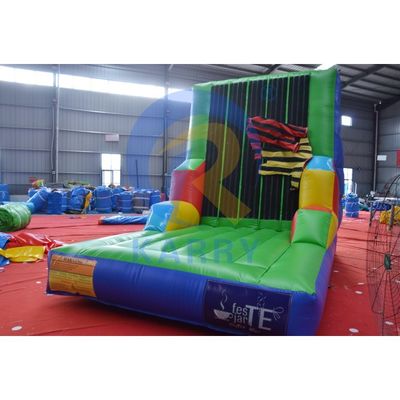 Parede de escalada pegajosa inflável de PVC para adultos para jogos esportivos interativos