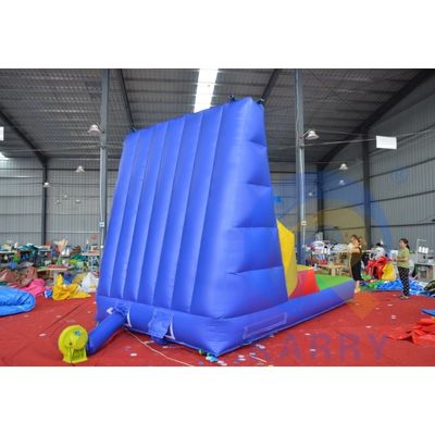 Parede de escalada pegajosa inflável de PVC para adultos para jogos esportivos interativos