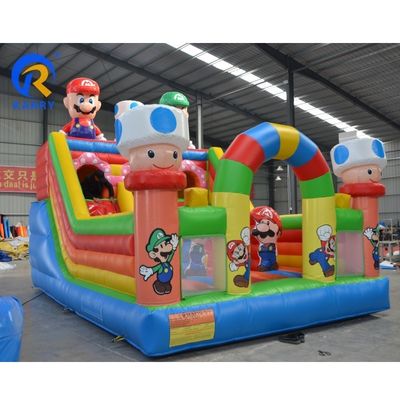 Localização comercial de baixa taxa 2023 Design Mario Cartoon Castelo Bouncy Bouncer inflável