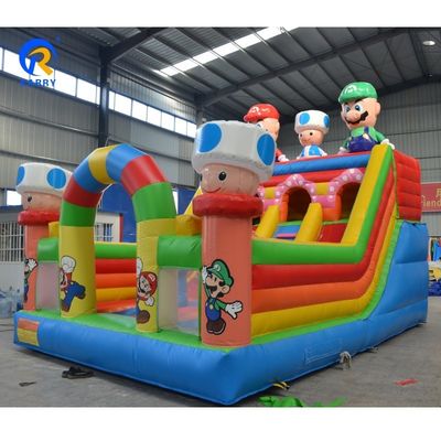 Localização comercial de baixa taxa 2023 Design Mario Cartoon Castelo Bouncy Bouncer inflável