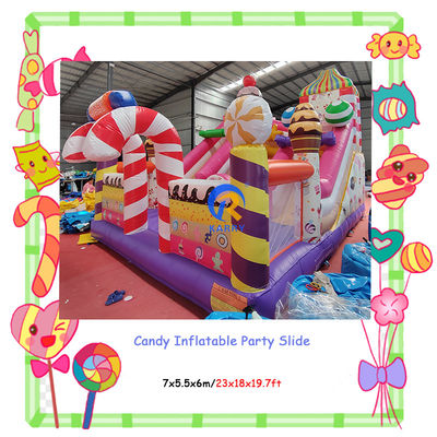 Expedição expressa doces doces Sugar Shack inflável casa de saltos para crianças playground