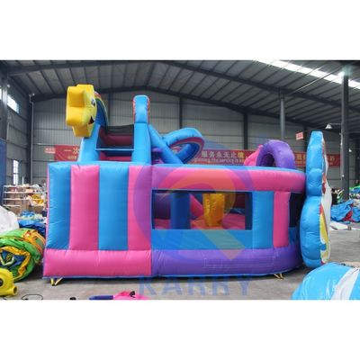 Padrões CE Double Unicorn Inflatable Castle Bounce House para crianças Parque de diversões ao ar livre