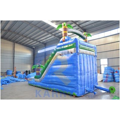 Dimensão personalizada Deslizamento de água comercial inflável com piscina CE/EN71/EN14960 Certificado