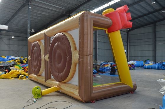 Entretenimento ao ar livre Esportes mecânicos brinquedo interativo galeria de tiro inflável