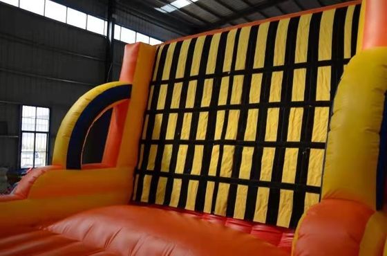 Jogo esportivo inflável de parede pegajosa com roupas de pasta comercial e soprador com soprador