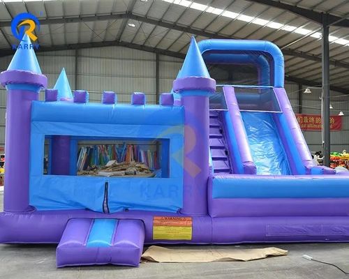 Conjunto de festas personalizado Castelo inflável Moon Bounce House Slide de água Combo Gênero Unisex