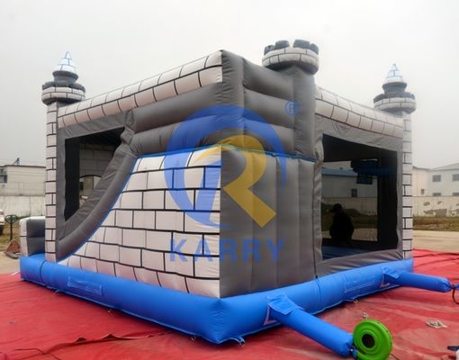 Dino Commercial Bouncy Inflatable Castle com Kit de Reparação de Slides e Acessórios