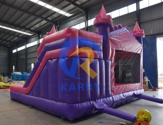 14 anos de festa de aniversário de PVC castelo de salto inflável com escorregador 5 * 5m e acessórios