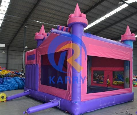 14 anos de festa de aniversário de PVC castelo de salto inflável com escorregador 5 * 5m e acessórios