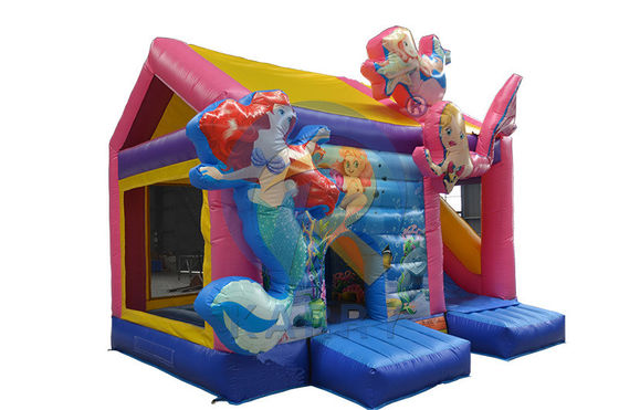 Design de ventilador sereia bouncer slide combinado 2023 casa de salto inflável comercial