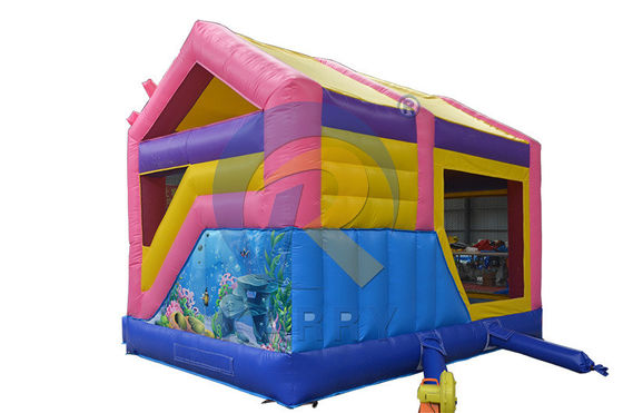 Design de ventilador sereia bouncer slide combinado 2023 casa de salto inflável comercial