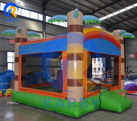 Interiores Infláveis Comerciais Para Crianças Palmeira Casa de Salto Pequeno Castelo de Salto