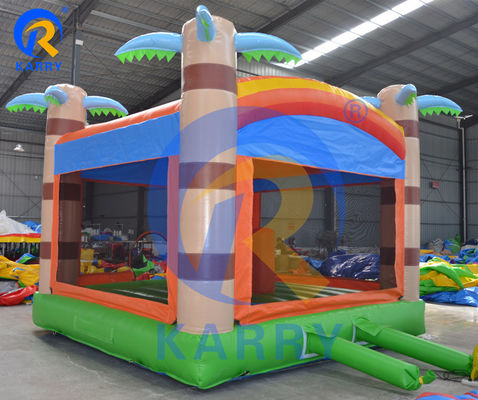 Interiores Infláveis Comerciais Para Crianças Palmeira Casa de Salto Pequeno Castelo de Salto