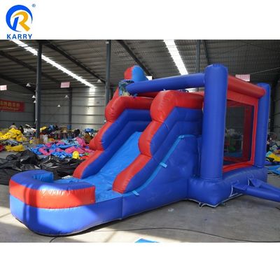 Casa de salto inflável Spiderman para crianças com escorrega