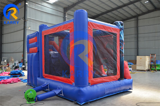 Casa de salto comercial inflável Spiderman com material de PVC certificado EN14960
