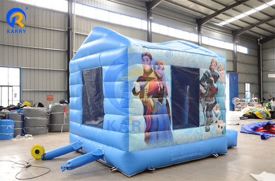 Casa de salto inflável comercial com slide portátil Castelo congelado para festas divertidas