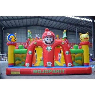 Aluguel comercial de tamanho completo Combo Bouncer inflável com kit de deslizamento e reparação de água
