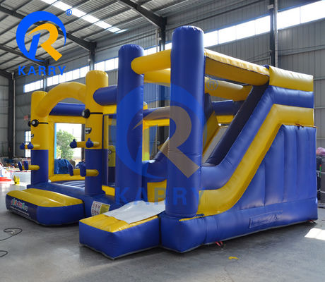 Castelo inflável unisex com deslizamento seco e casa de salto Combinação Capacidade máxima 100-500 kg