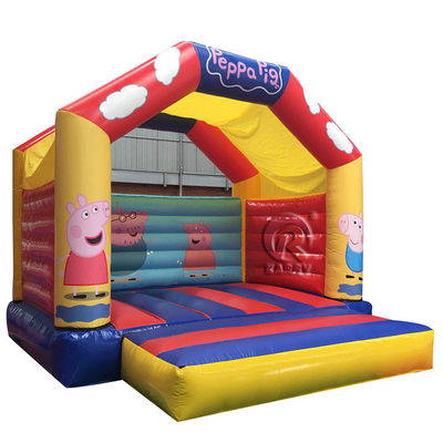 Mini PVC inflável Casa Castelo salto com personagens de desenhos animados favoritos das crianças