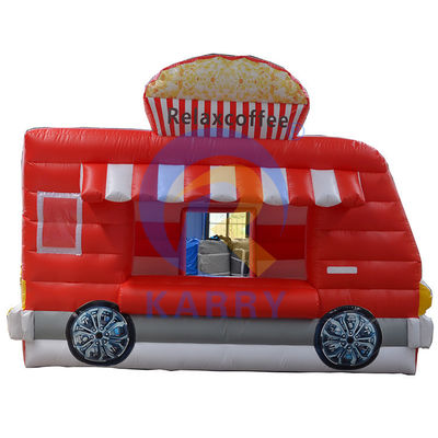 Indoor PVC Commercial Inflável Relax Café Car Jumping Bouncy Castle Popcorn Booth