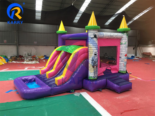 14 Faixa etária Bounce inflável em casa Salto castelo com escorrega