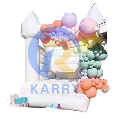 EN71/CE Certificado Pastel Bouncy Castle Jumper com Furo de Bola para diversão ao ar livre