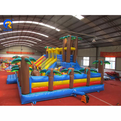 Parque de Jogos ao Ar Livre Deslizamento Seco Inflavel Portátil Salto Castelo Bouncy para Fun City