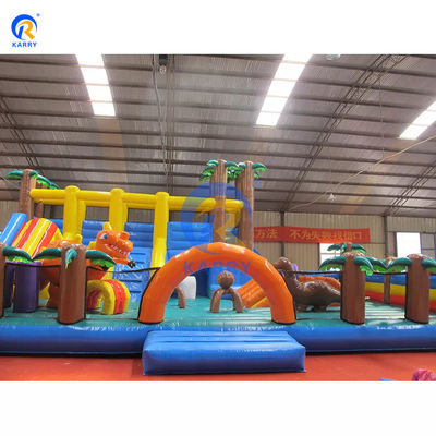 Parque de Jogos ao Ar Livre Deslizamento Seco Inflavel Portátil Salto Castelo Bouncy para Fun City