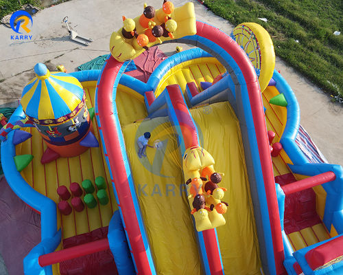 Grandes salto inflável salto castelo deslizante para Unisex Joy City Water World