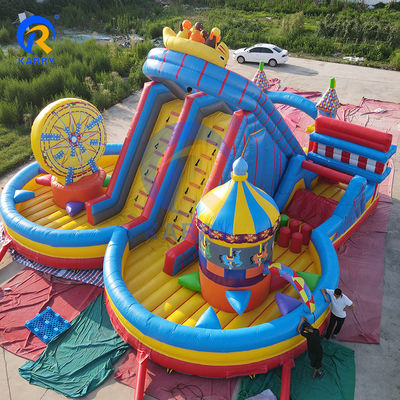 Grandes salto inflável salto castelo deslizante para Unisex Joy City Water World