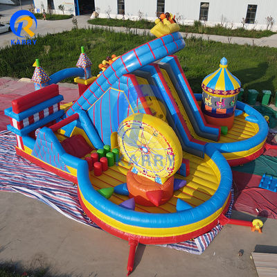 Grandes salto inflável salto castelo deslizante para Unisex Joy City Water World