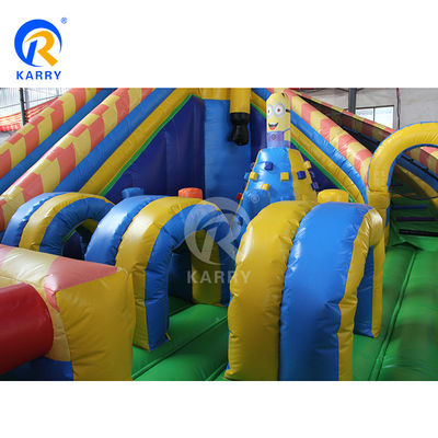 Homem Mecânico Fun City inflável Castelo de PVC 36ft Casa de salto com escorrega