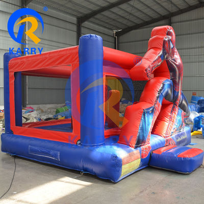 Capacidade máxima 100kg Outdoor Commercial Kid Homem-Aranha Jumper inflável Castelo para casa