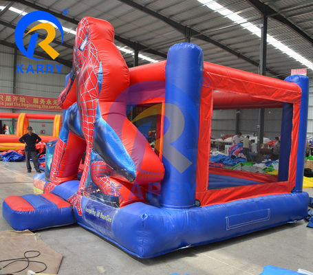 Capacidade máxima 100kg Outdoor Commercial Kid Homem-Aranha Jumper inflável Castelo para casa