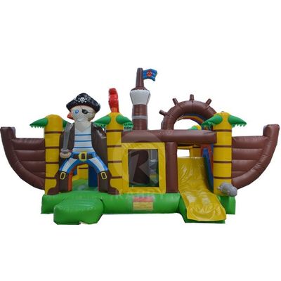 Entretenimento ao ar livre Capitão Pirata Air Jumper Inflável Castelo Salto com Slide