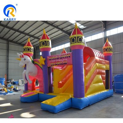 Slide de água inflável saltar castelo salto combo de slide para crianças em cores personalizadas