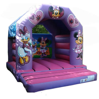 Personagens de desenhos animados bonitos PORTABLE Castelo de saltos Purple Inflável Jumping Bouncer Castelo