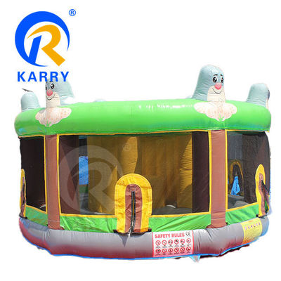 Logotipo Impresso Bounce House Guardião Árvore Elfo Slide inflável Bouncer com Slide de Água