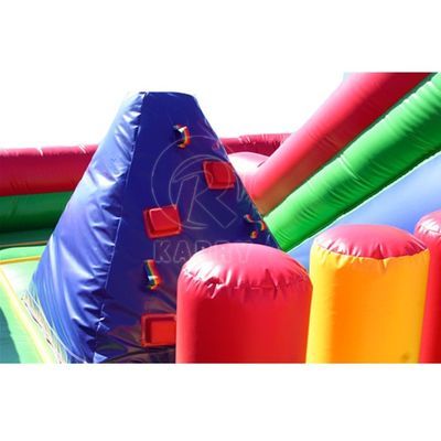 Jogos infláveis de água ao ar livre Castelo salto com deslizamento e escalada combo de parede