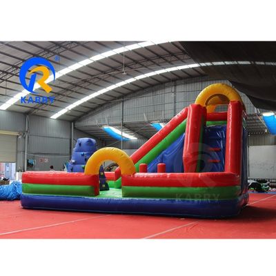 Jogos infláveis de água ao ar livre Castelo salto com deslizamento e escalada combo de parede