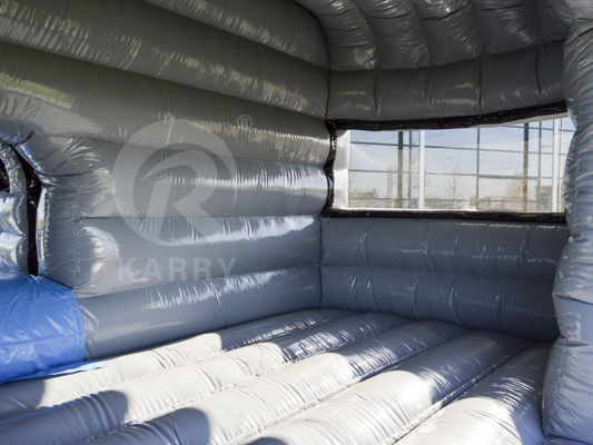 Caminhão cinzento Bate-papo inflável Combo Jump Jumping Bounce House para festa OEM aceito