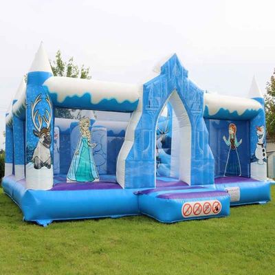 Slide do Castelo de Salto Combo Temática congelada personalizada Casa de salto inflável para festa