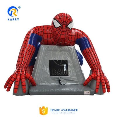 Festa unisex divertida com padrões CE Blower Spiderman Casa inflável