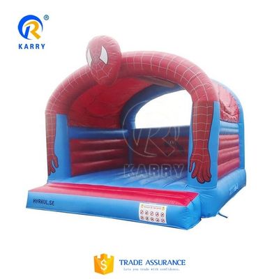 Festa unisex divertida com padrões CE Blower Spiderman Casa inflável