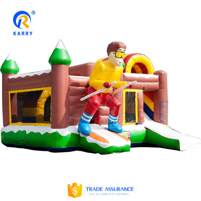 Express Air Sea Shipping Crianças Parque de jogos ao ar livre Casa de salto inflável com escorrega
